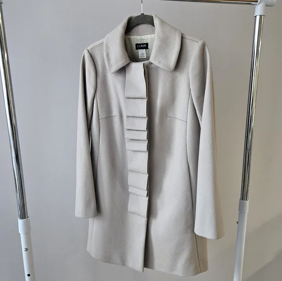 Wool, Gray/Nude coat - Picture 1 of 6